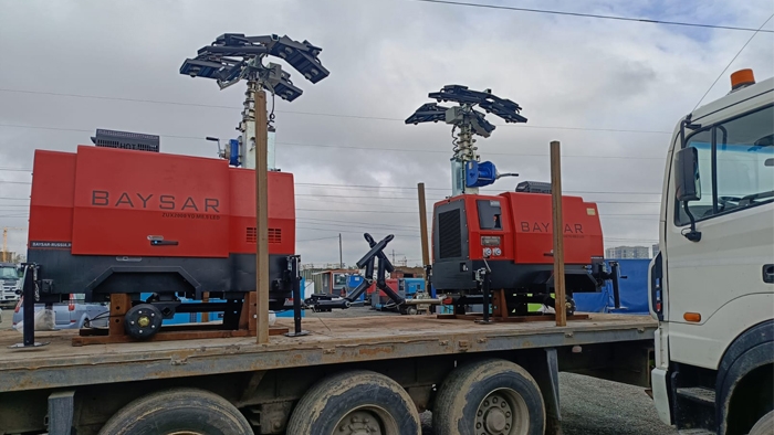Отгрузка сразу нескольких мачт BAYSAR в Хабаровск
